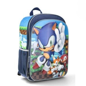NWT Sonic The Hedgehog Backpack , 17", Blue